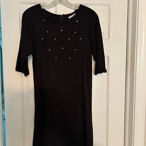 Loft embellished sweatshirt dress with jeweled accents. Size small.